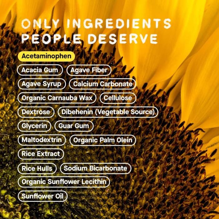 Genexa Extra Strength Acetaminophen Pain Fever Relief 50 Caplets