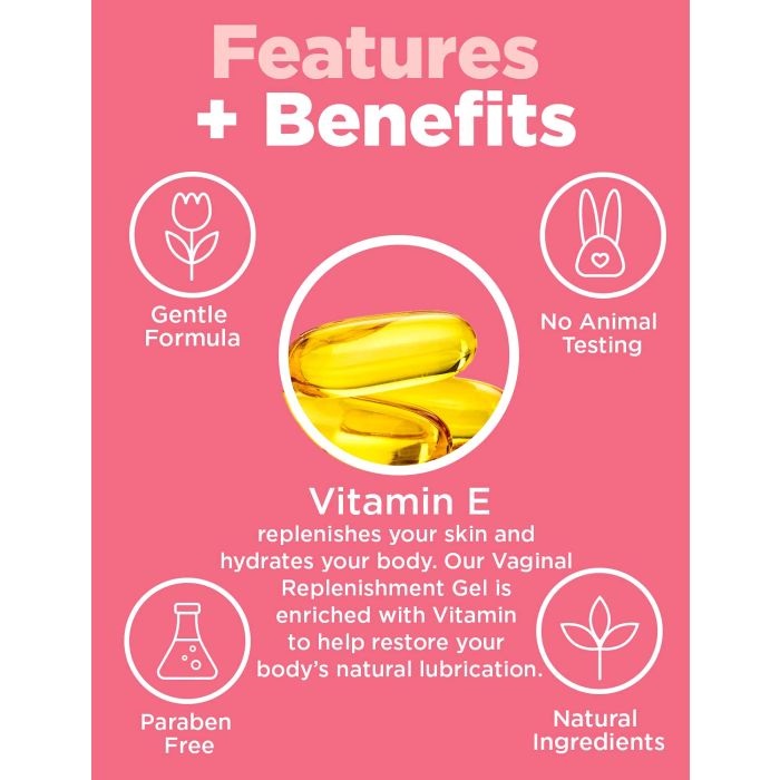 At Last Naturals Plant Based Vaginal Replenishment Gel Vitamin E 1.5oz