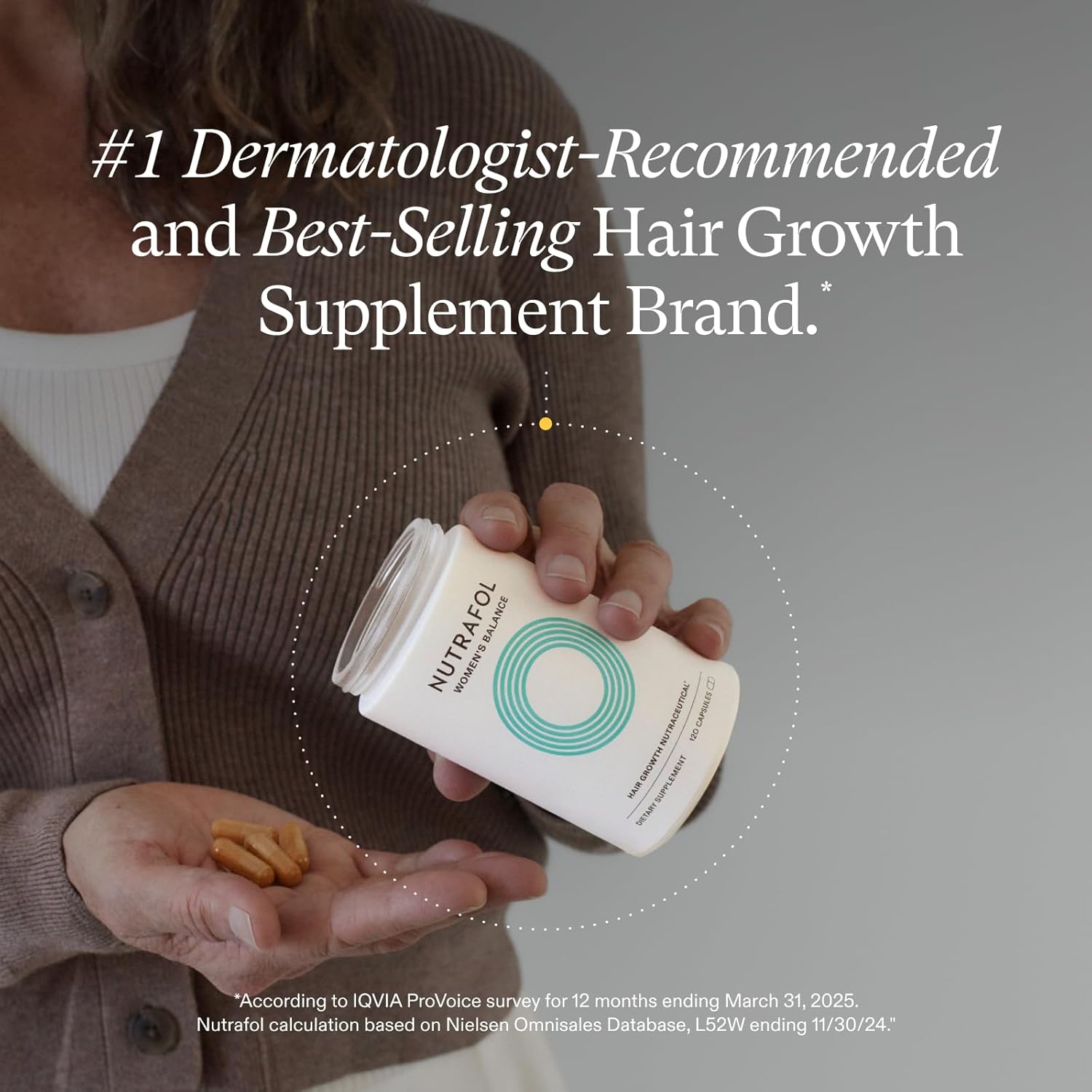 Women’s Balance hair supplement with biotin collagen and adaptogens for scalp support