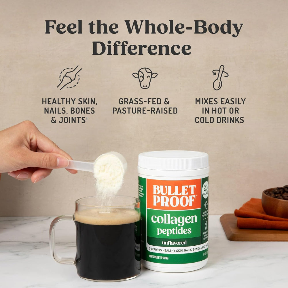 Collagen peptides supplement with amino acids for daily wellness and healthy joints