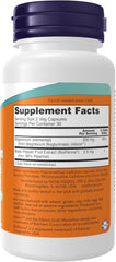 NOW Foods Magnesium Glycinate with BioPerine bottle, 60 vegan capsules for nervous system support