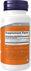 NOW 5-HTP vegan capsules for relaxation and positive mood support.
