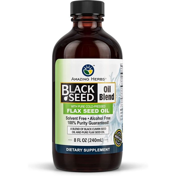 "Cold-pressed, solvent-free oil blend – non-GMO and vegan"