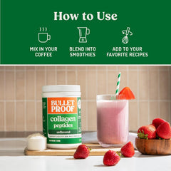 Grass-fed collagen peptides powder for skin, bone, and joint support by Bulletproof