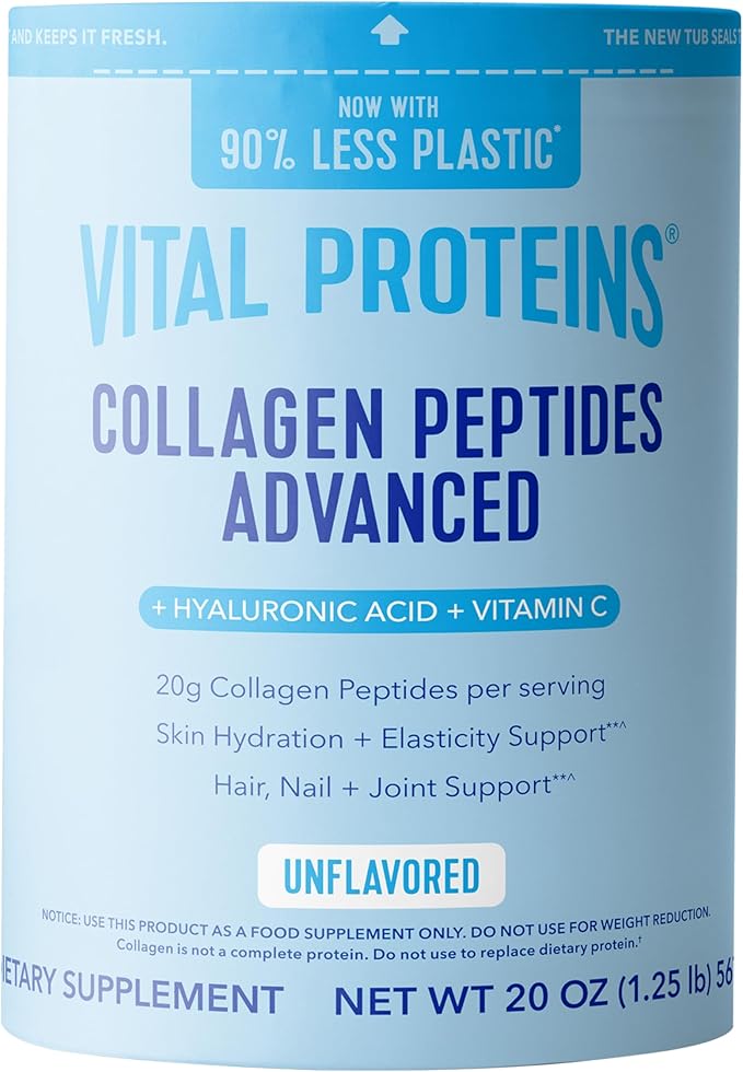 Vital Proteins Original Collagen Peptides Unflavored Powder 20 oz dietary supplement container