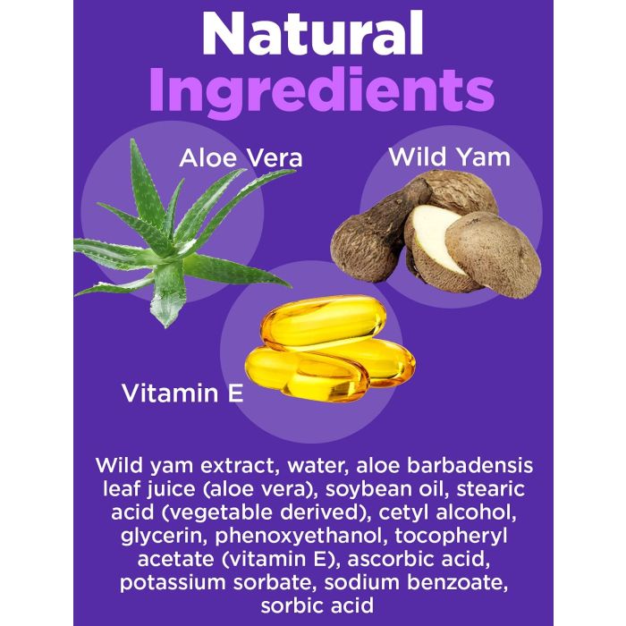 At Last Naturals Menopause Relief Wild Yam Cream Vitamin E 2 Oz