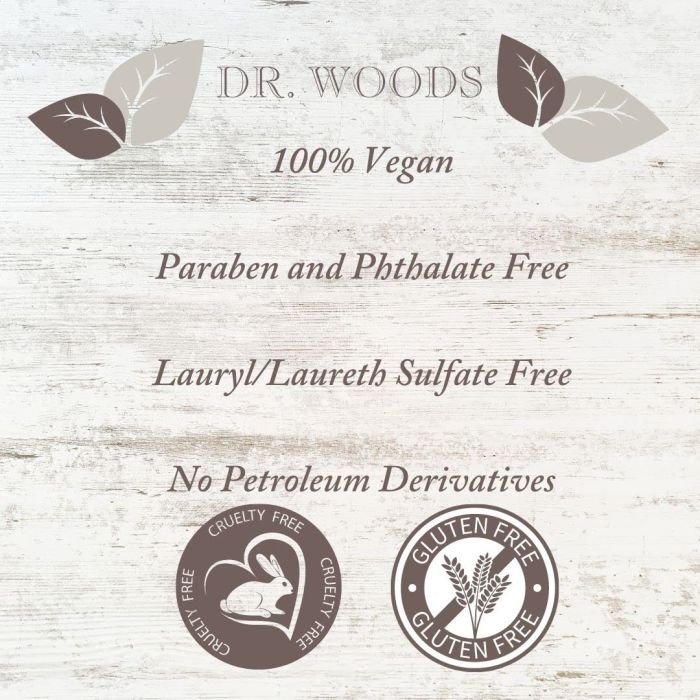 "Dr. Woods Pure Tea Tree Castile Soap – 32 oz bottle with shea butter for face, body, and home use"