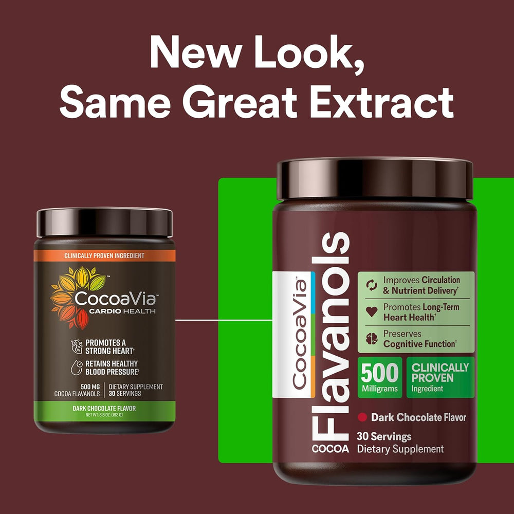 CocoaVia cocoa flavanol superfood powder for circulation and nitric oxide support