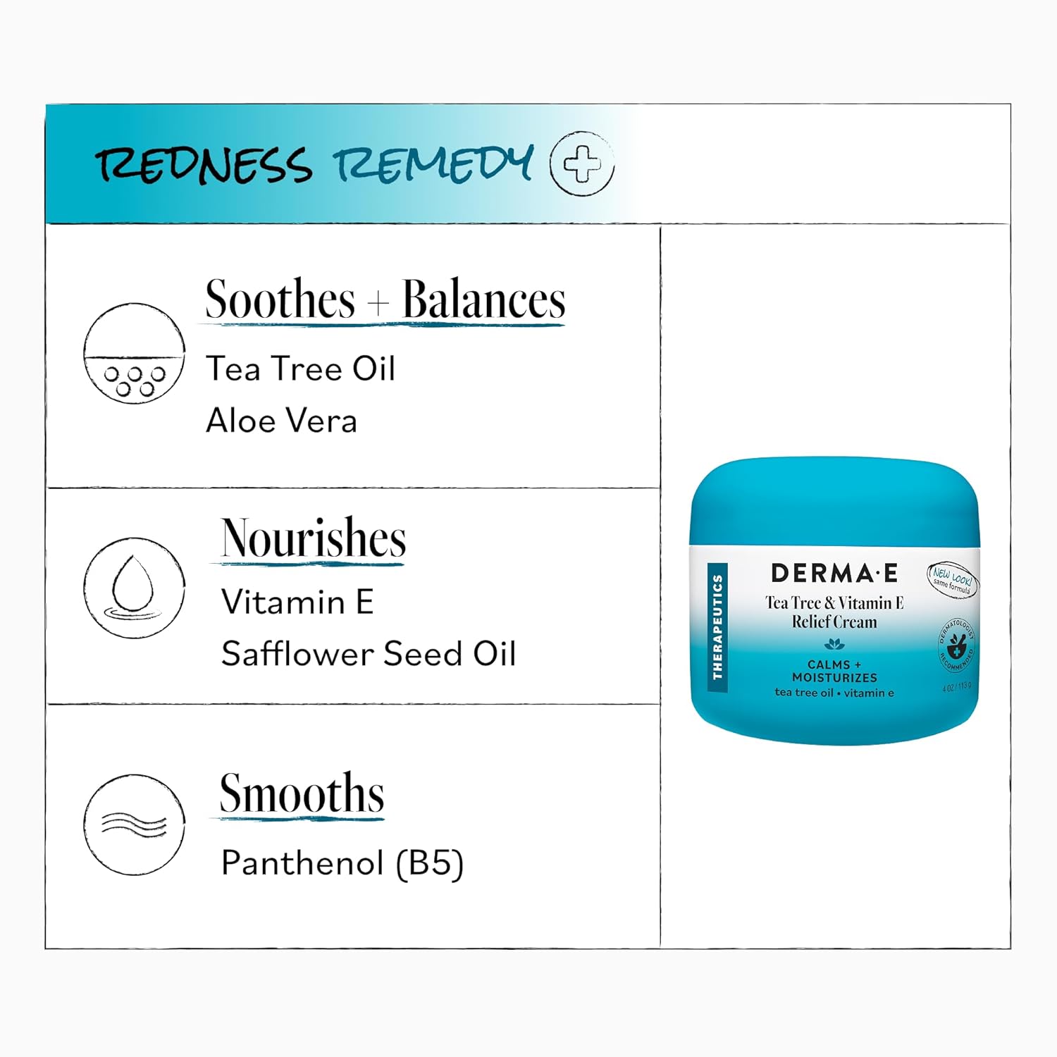 Tea tree and vitamin E moisturizing cream by DERMA E for daily skin support