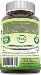 Amazing India Ashwagandha Extract bottle with vegan gluten free icons
