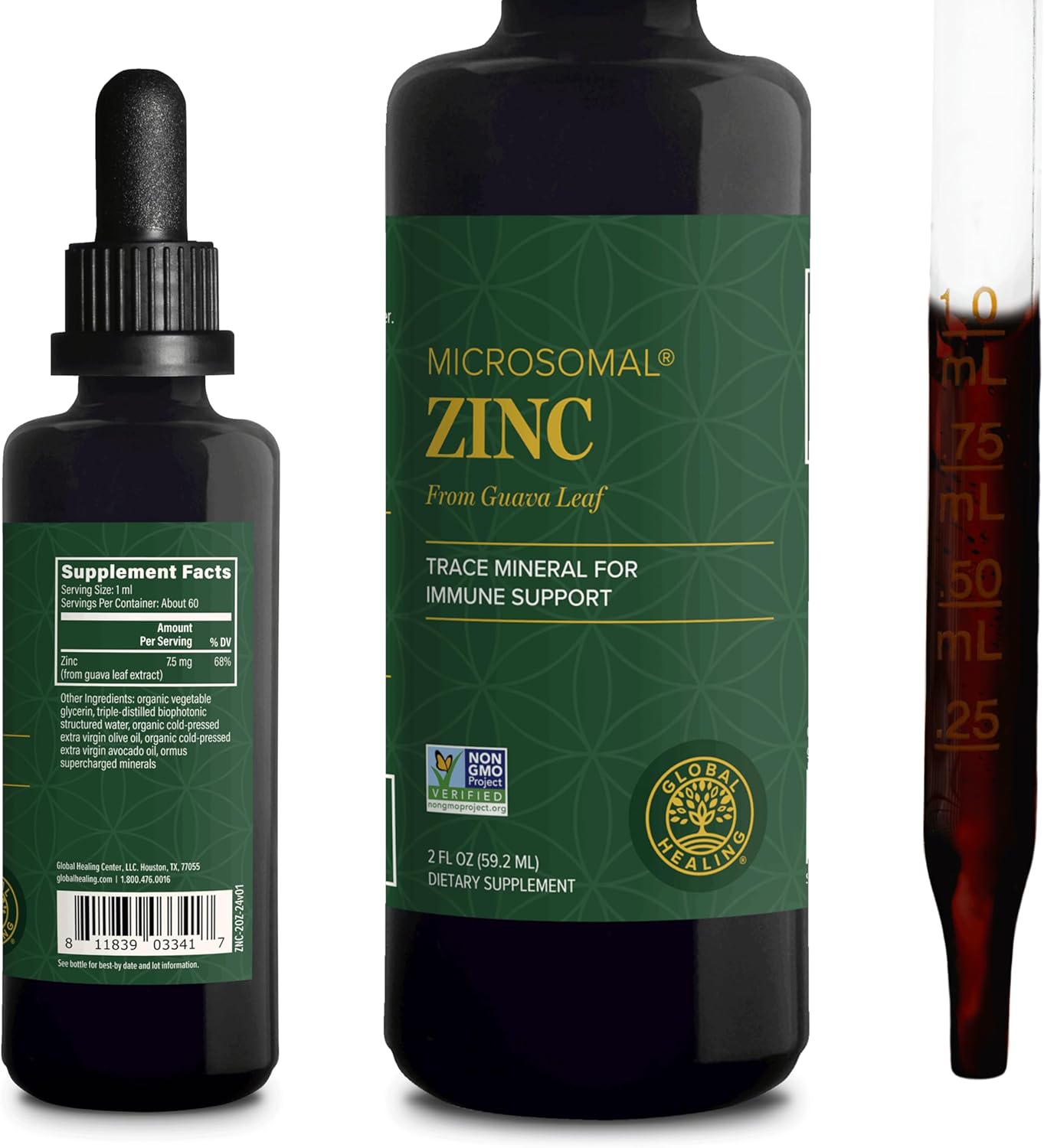 USDA Organic zinc drops in easy-to-use liquid form for everyday wellness care