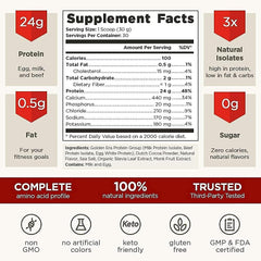 Old School Labs muscle building protein powder zero sugar gluten free formula