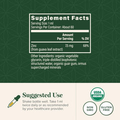 Global Healing liquid zinc supplement for hormone balance and healthy aging support