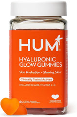 60-count HUM Hyaluronic Glow Gummies for Hydrated, Glowing Skin