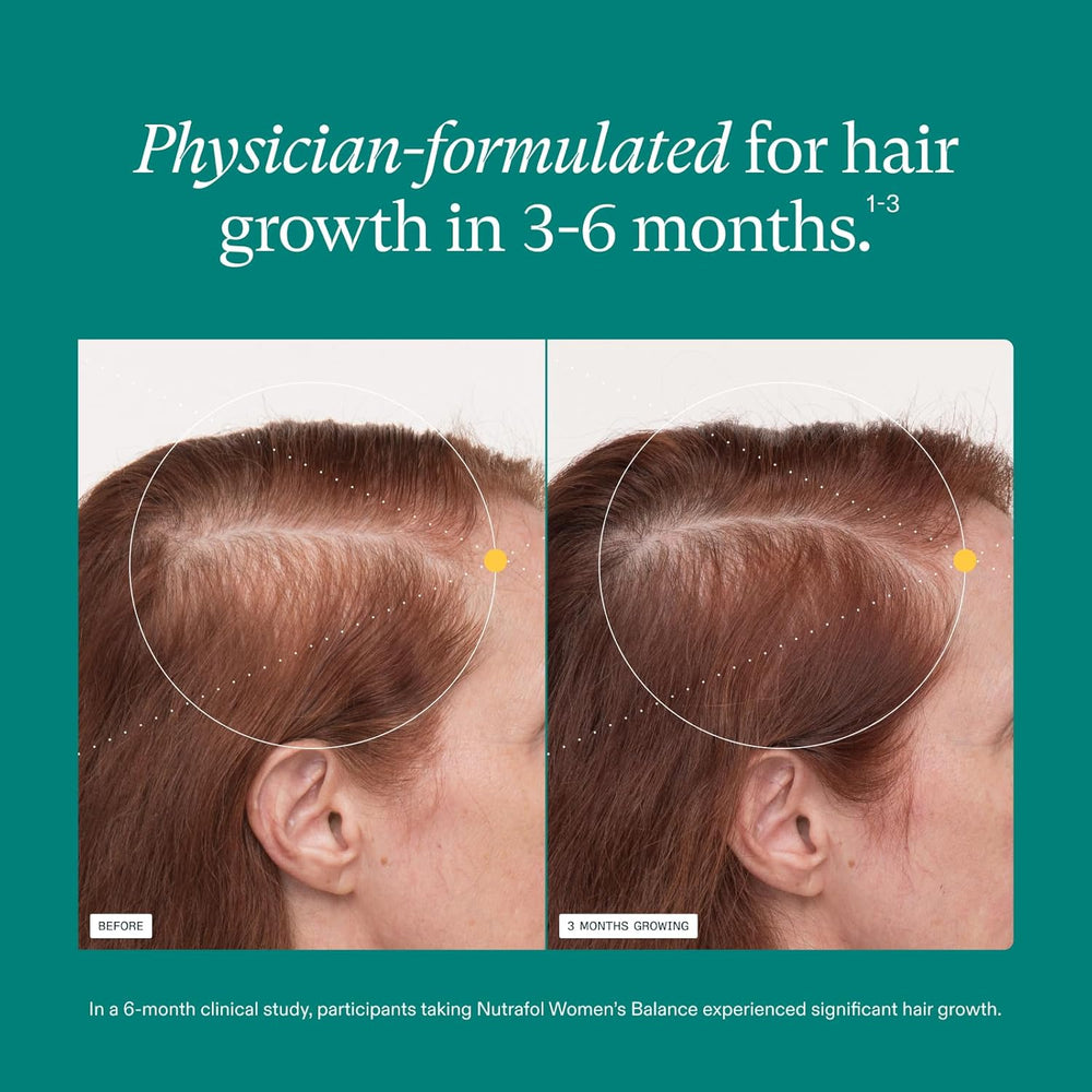Women’s Balance hair growth capsules with biotin collagen and adaptogenic herbs