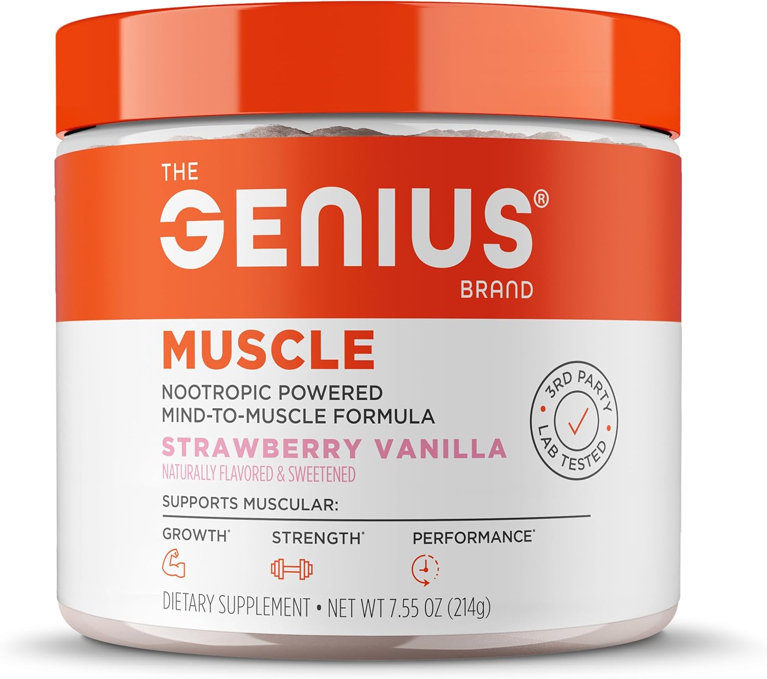 Genius Muscle naturally sweetened supplement for active lifestyle and training support