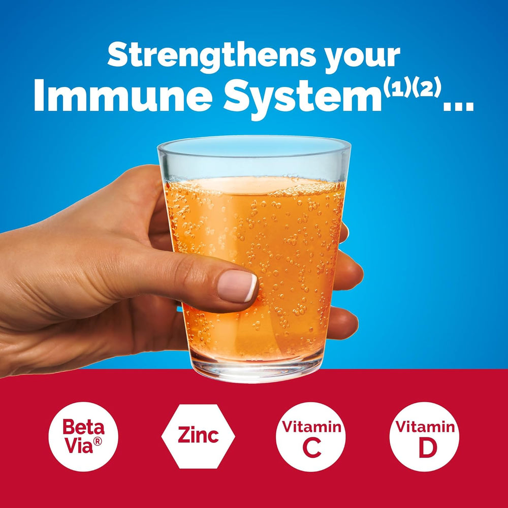 Triple Action immune support powder with 1000mg vitamin C and vitamin D