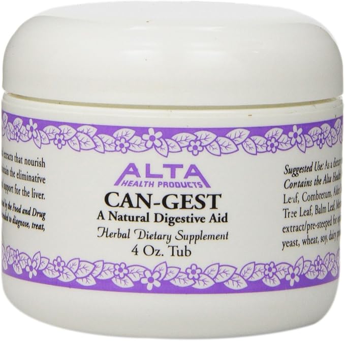 Alta Health Can-Gest Herbal Digestive Support Powder – Natural Wellness Blend, 4 Oz