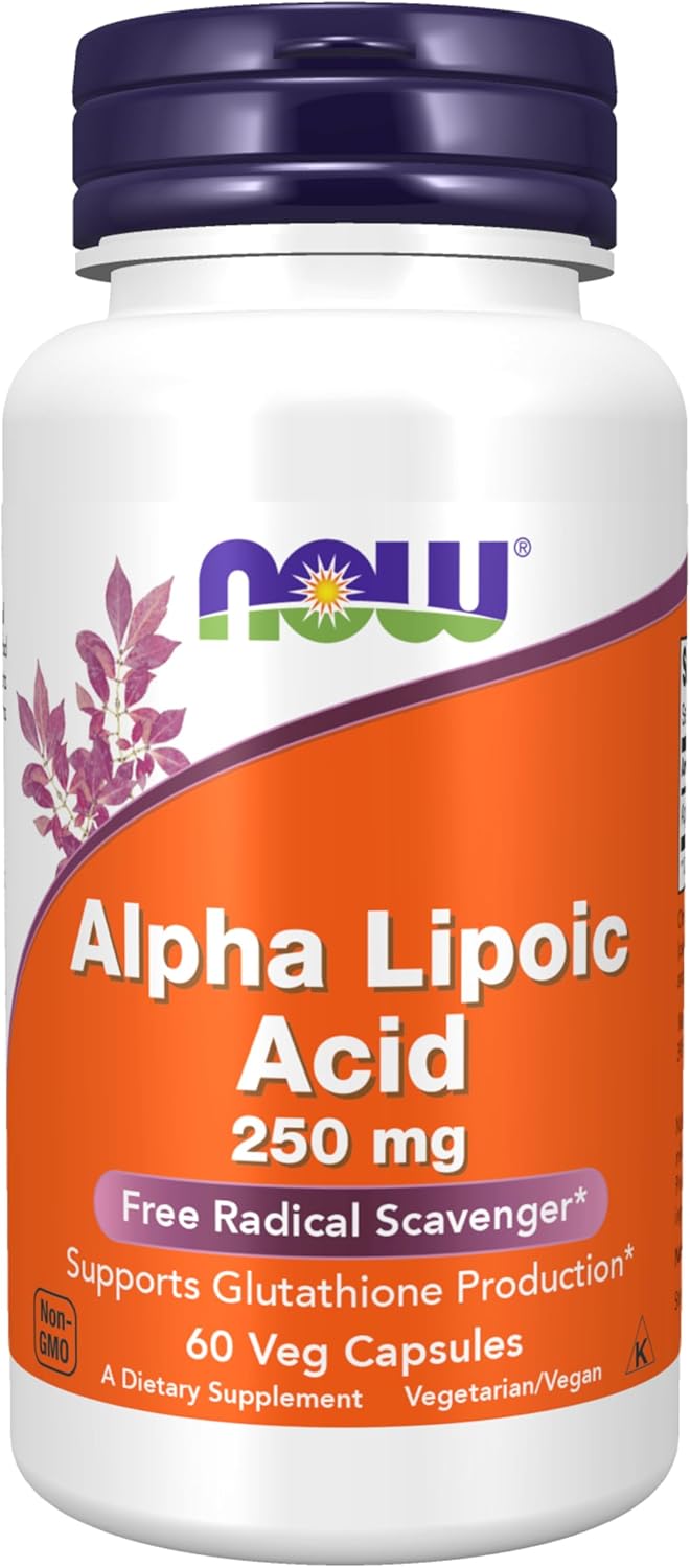 Alpha Lipoic Acid 250 mg Veg Capsules 60 count bottle front view