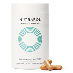 Nutrafol Women’s Balance hair growth supplement for menopausal women with 120 capsules