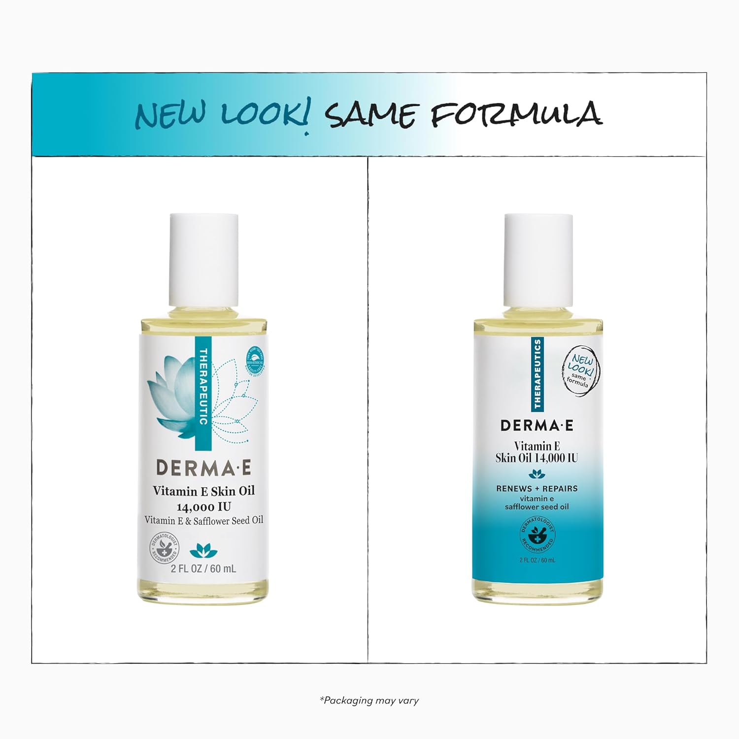 DERMA E Vitamin E Face Oil 14000 IU with nourishing safflower oil formula