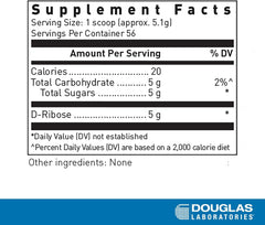 Douglas Laboratories Corvalen pure D-ribose formula for fatigue and endurance support