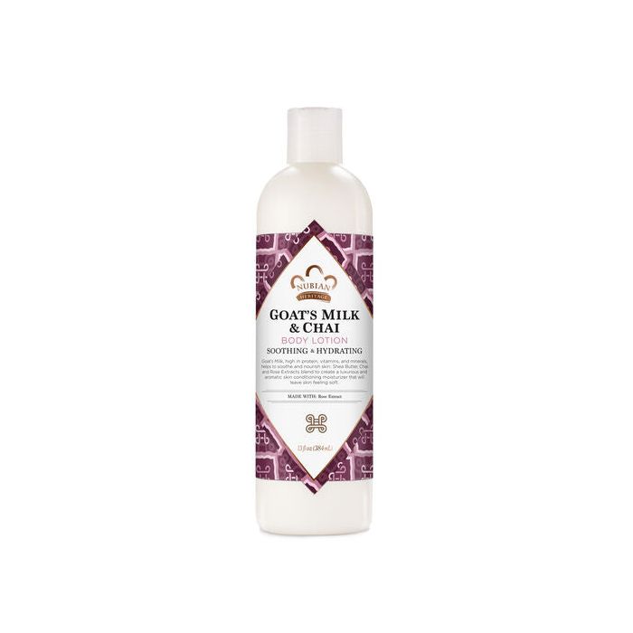 Nubian Heritage Goat's Milk Chai Body Lotion 13 Oz Soothing