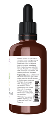 NOW Solutions hair oil side label with ingredients and gluten free claim