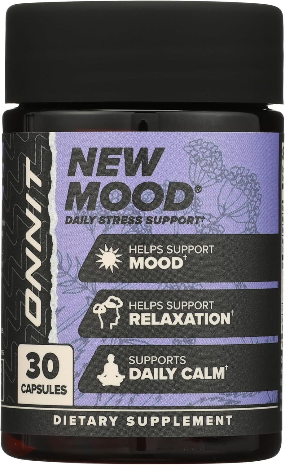 Relaxation and mood support capsules made in USA by Onnit