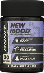 Relaxation and mood support capsules made in USA by Onnit