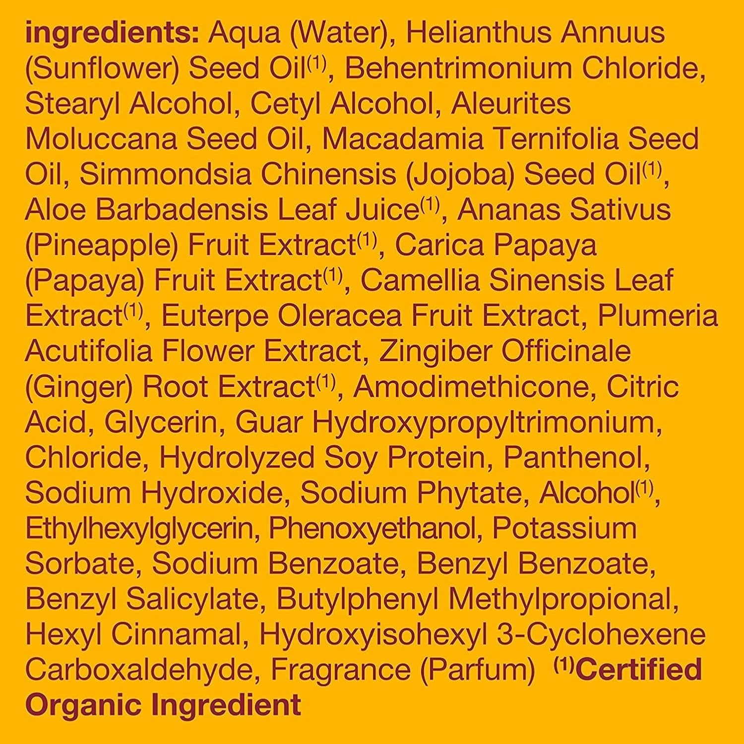 Alba Botanica Colorific Conditioner back label with directions and ingredients