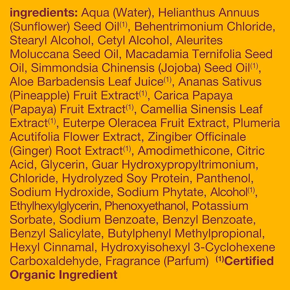 Alba Botanica Colorific Conditioner back label with directions and ingredients