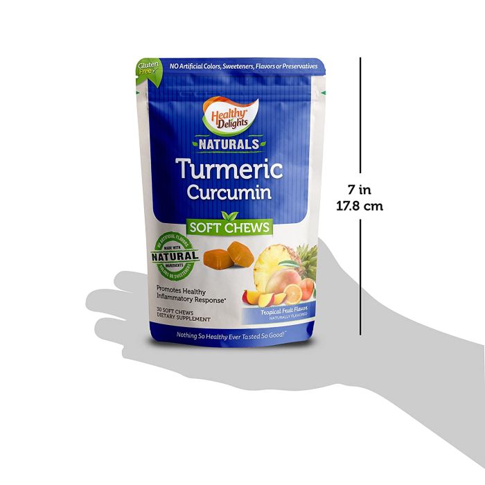 "Healthy Delights Curcumin Soft Chew – natural joint pain and inflammation support"

