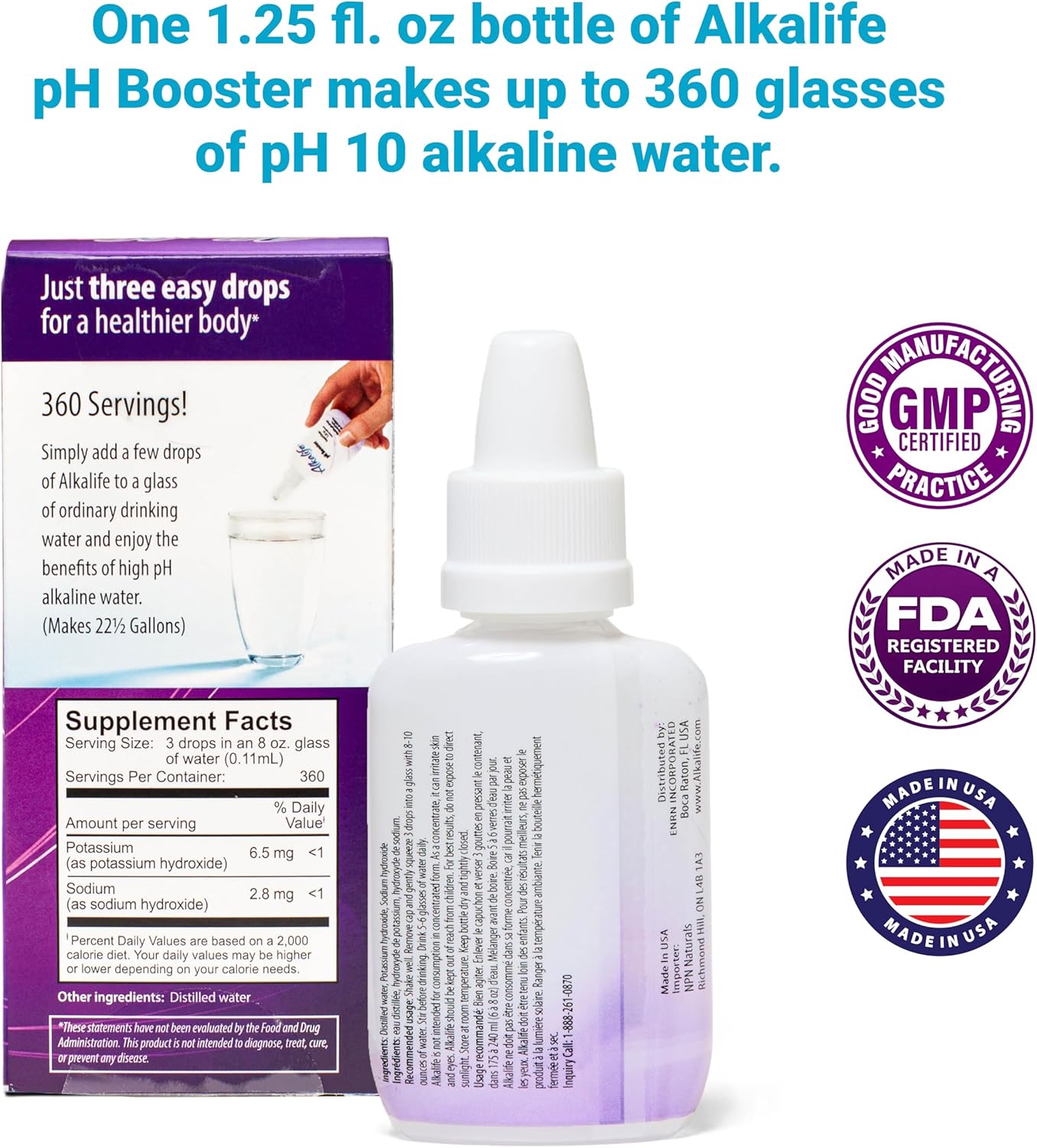Alkalife pH Booster with essential minerals and electrolytes box