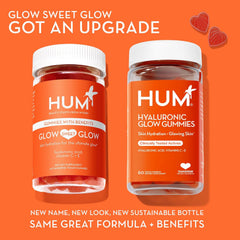 HUM Hyaluronic Glow Supplement – Vegan Gummies with Vitamin C & Vitamin E