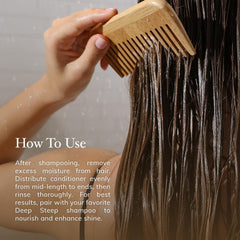 Deep Steep silicone-free conditioner for volume, softness, and shine