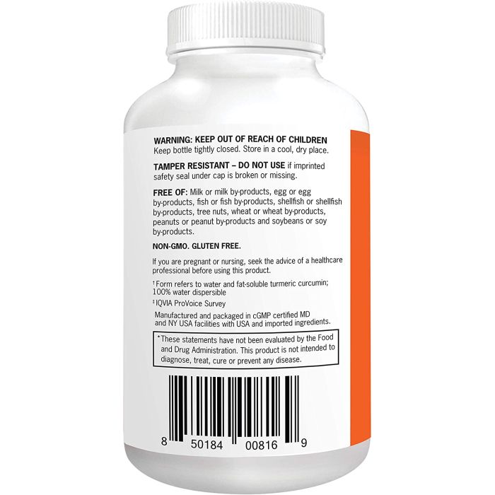 Qunol Turmeric Curcumin Complex 1000mg High Absorption 120 Caps