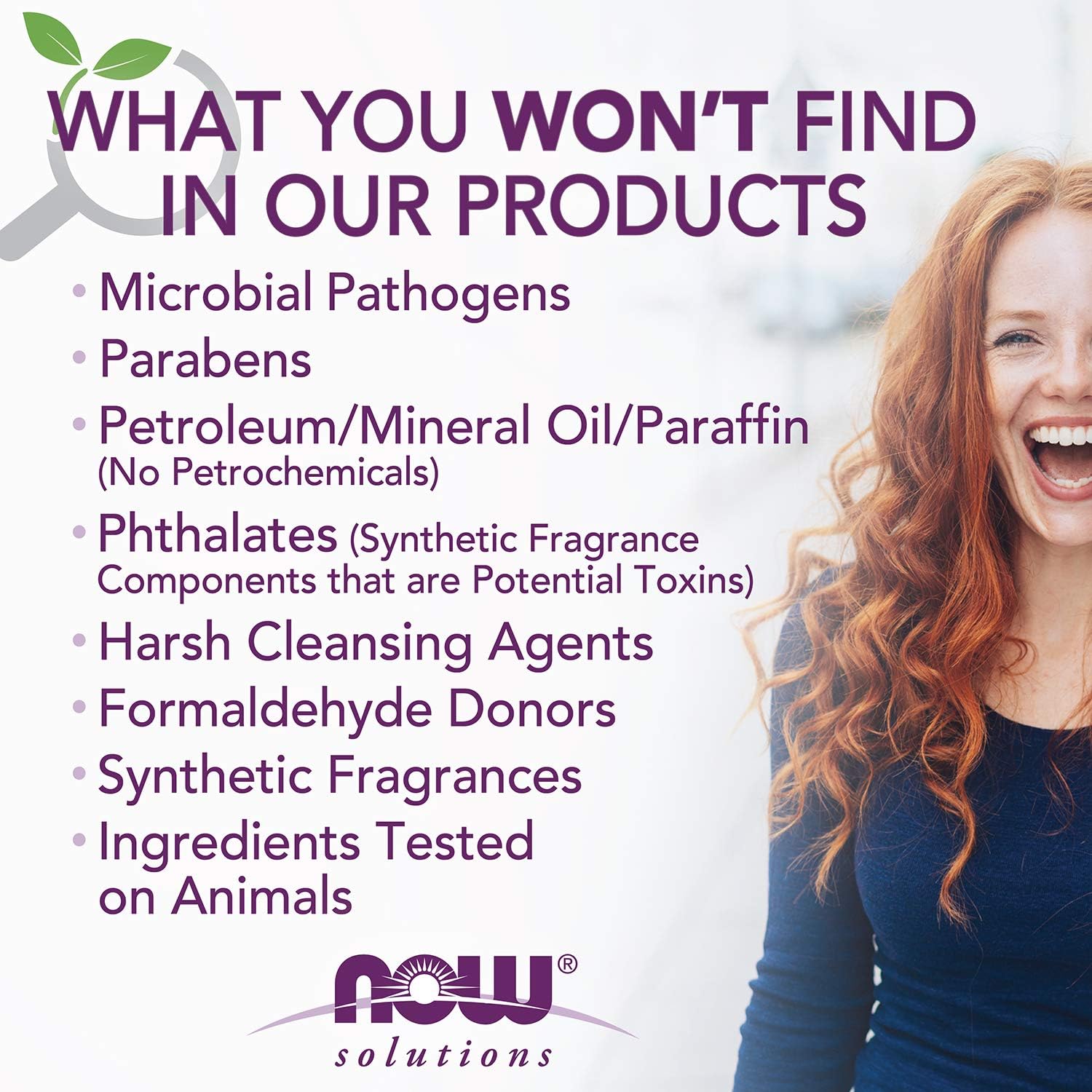 NOW Solutions XyliWhite label showing SLS-free gluten-free paraben-free claims