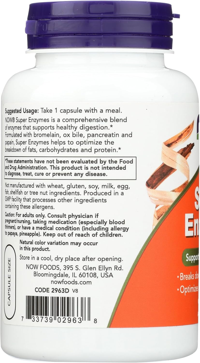 Super Enzymes supplement for healthy digestion and nutrient availability