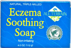 All Terrain Eczema Soothing Soap Bar, 4oz, To Cleanse & Calm Itchy, Irritated Eczema Skin