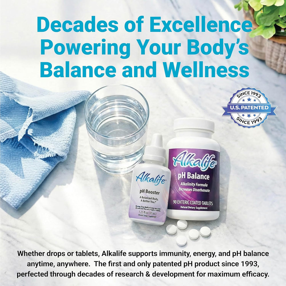 Alkalife pH Balance tablets designed for optimized absorption and immune support