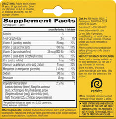 Airborne Zesty Orange immune support tablets with vitamin C 1000 mg and zinc