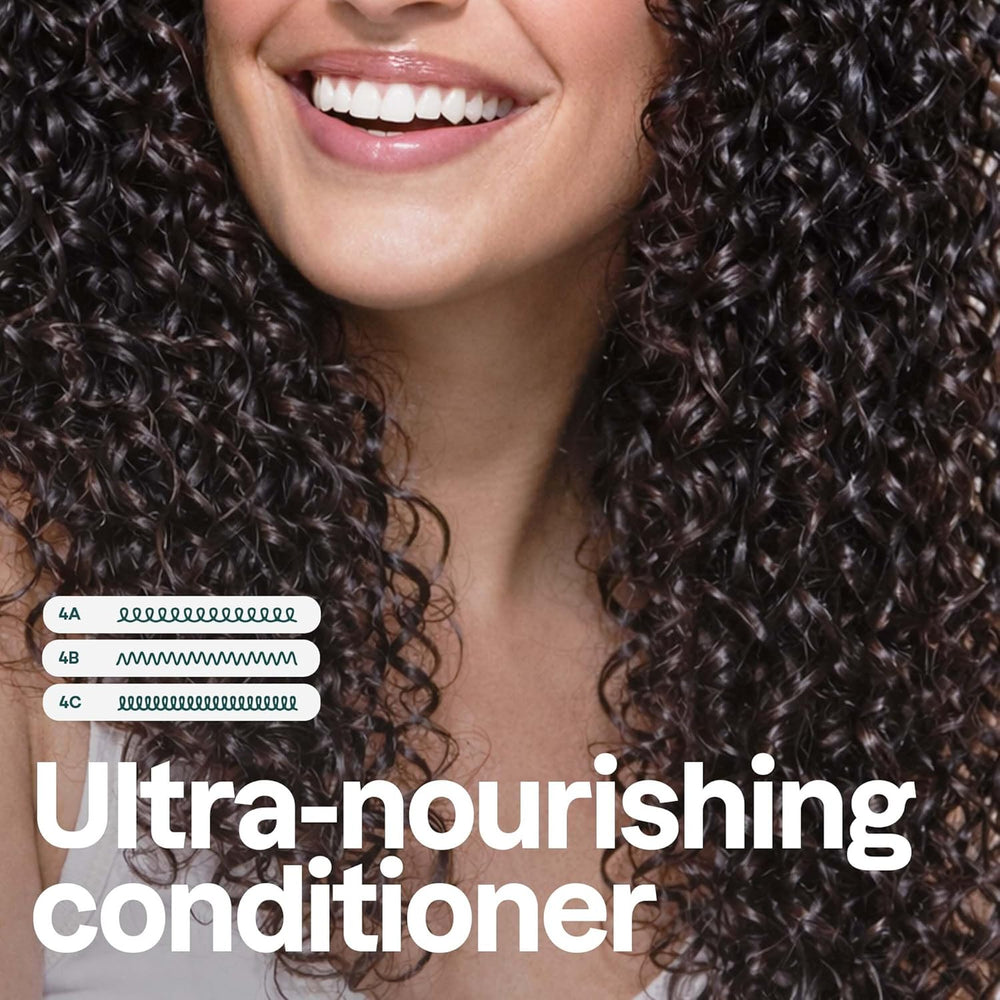 Vegan ATTITUDE conditioner with shea butter for soft, hydrated, and manageable textured curls