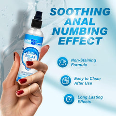 CleanStream Relax lubricant bottle with water-based easy clean-up formula