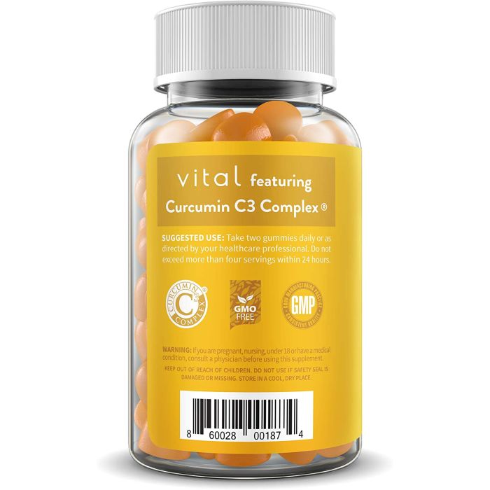 WellPath Vital Turmeric Curcumin C3 Complex 60 Vegan Gummies