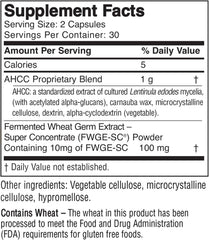 American BioSciences ImmPower Plus immune support supplement with mushrooms and wheat