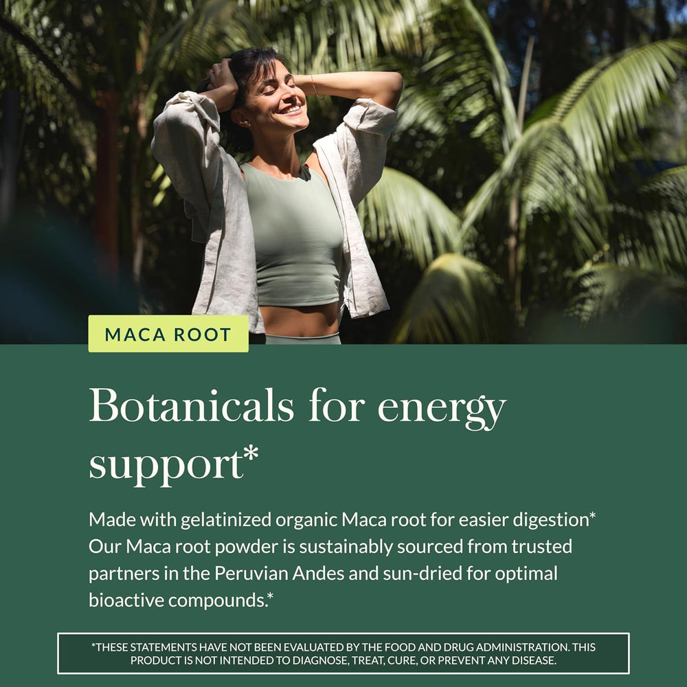 Gaia Herbs Organic Maca Root Powder 8 oz USDA organic energy and stamina support formula