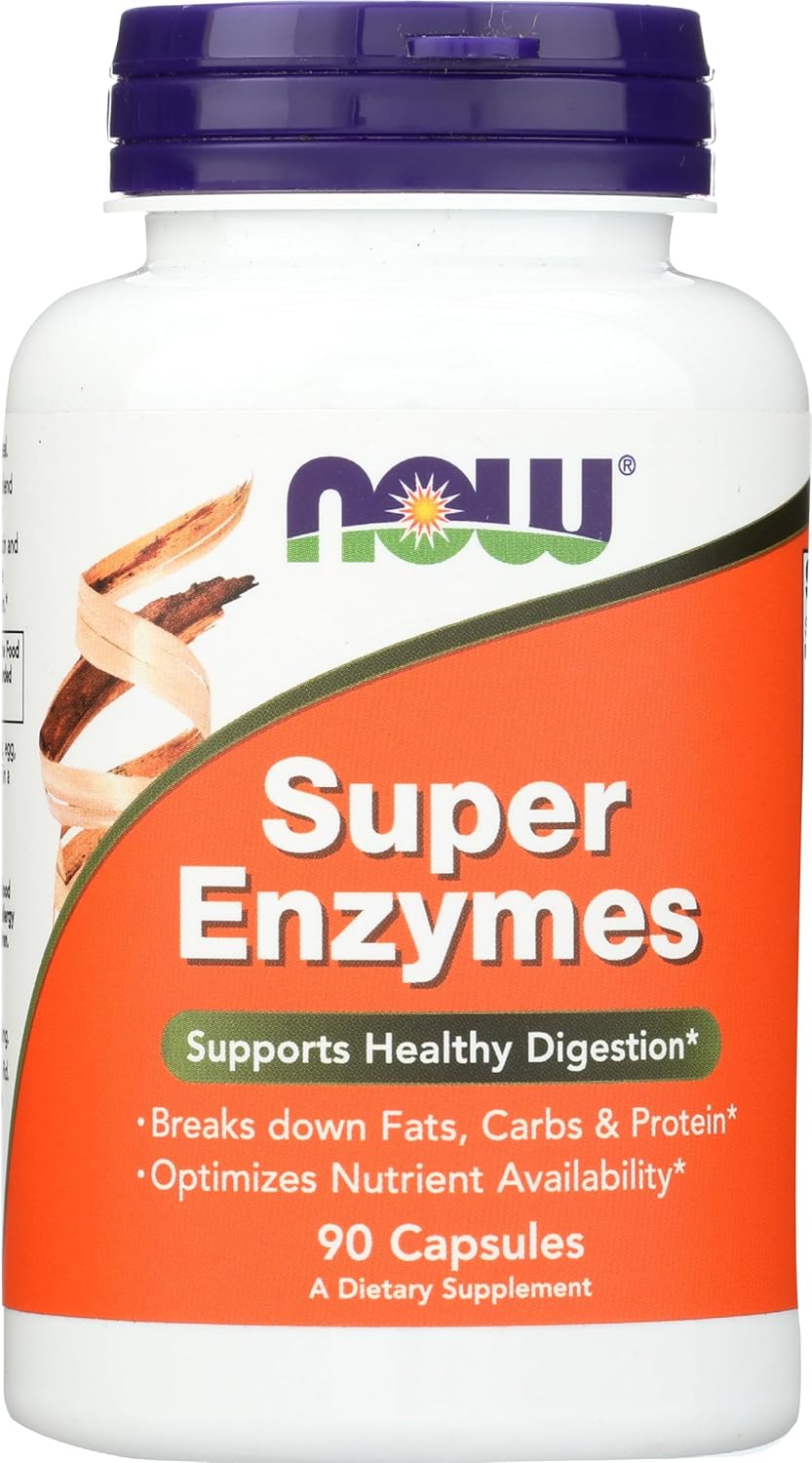 Super Enzymes Digestive Support Capsules 90 count bottle front view