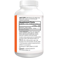 Qunol Turmeric Curcumin Complex 1000mg High Absorption 120 Caps