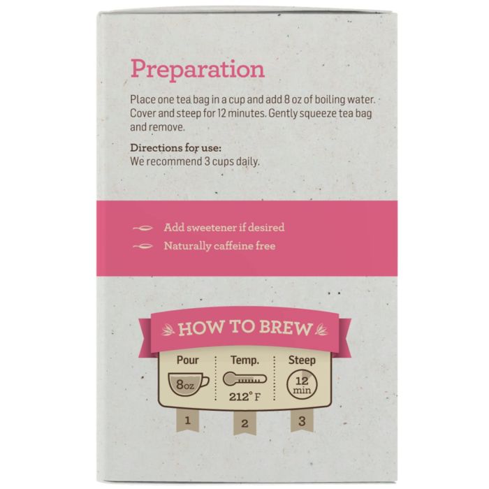 "Alvita Organic Red Clover Tea 16-count box – herbal circulatory support for women"